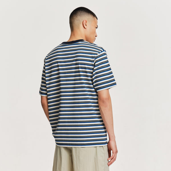 Parlez Clothing Solar Stripe T-Shirt Midnight