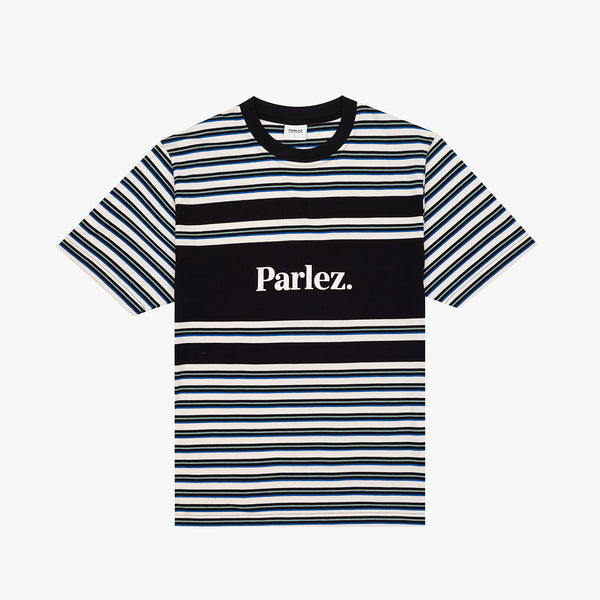 parlez clothing Solar Stripe T-Shirt Midnight