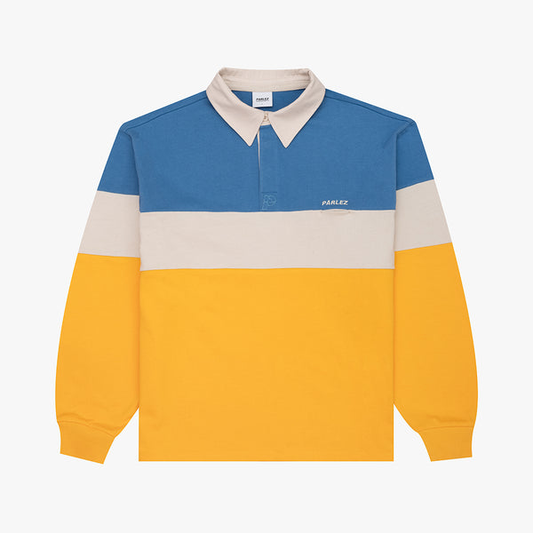 parlez clothing Strive Rugby Shirt Azure