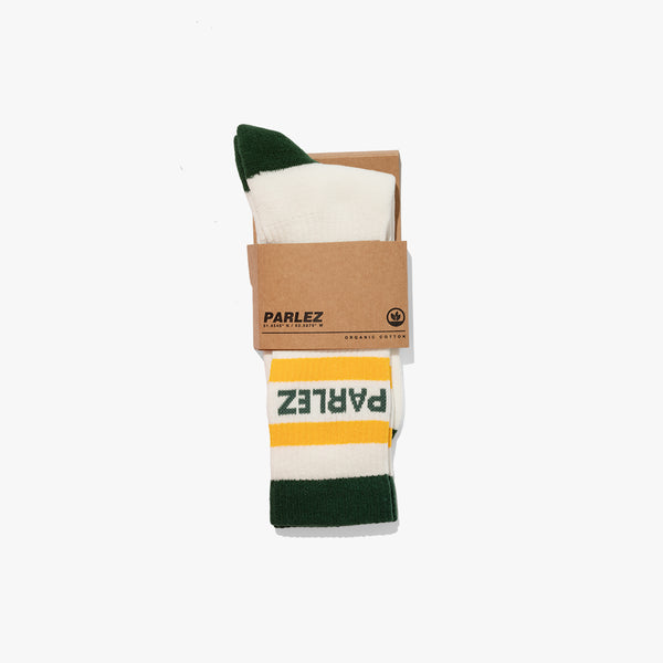 Parlez Clothing Strive Sock White / Kelp Green