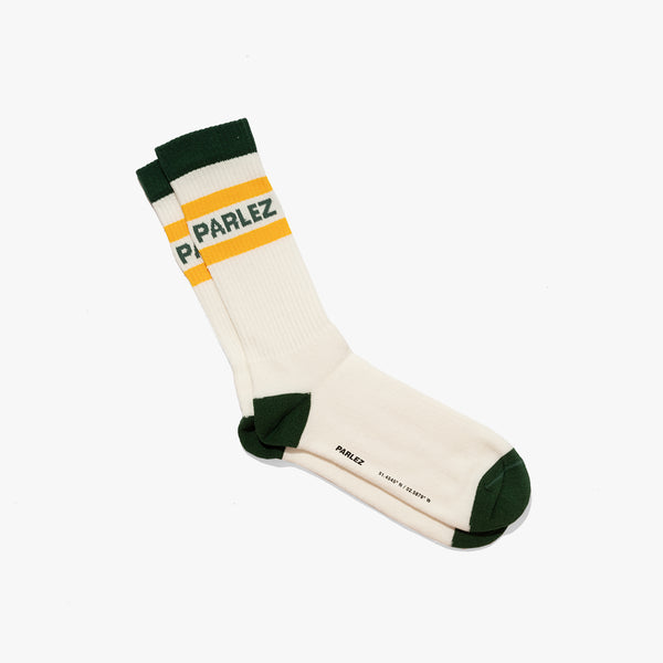 parlez clothing Strive Sock White / Kelp Green