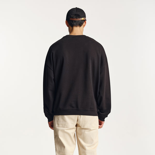 Parlez Clothing Vernon Oversized Crew Black