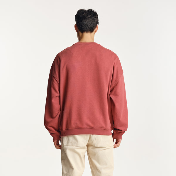 Parlez Clothing Vernon Oversized Crew Dusty Coral