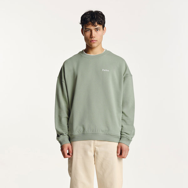 Parlez Clothing Vernon Oversized Crew Sea Mist