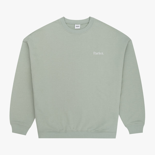 parlez clothing Vernon Oversized Crew Sea Mist