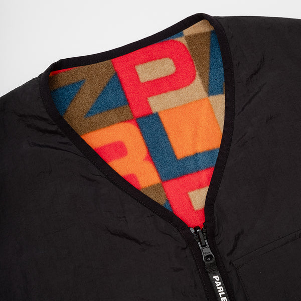 Parlez Clothing Zone Fleece Gilet Black