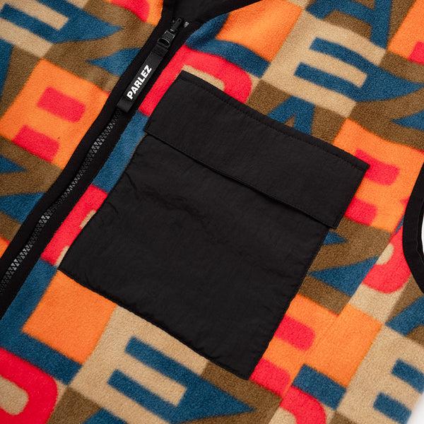 Parlez Clothing Zone Fleece Gilet Black