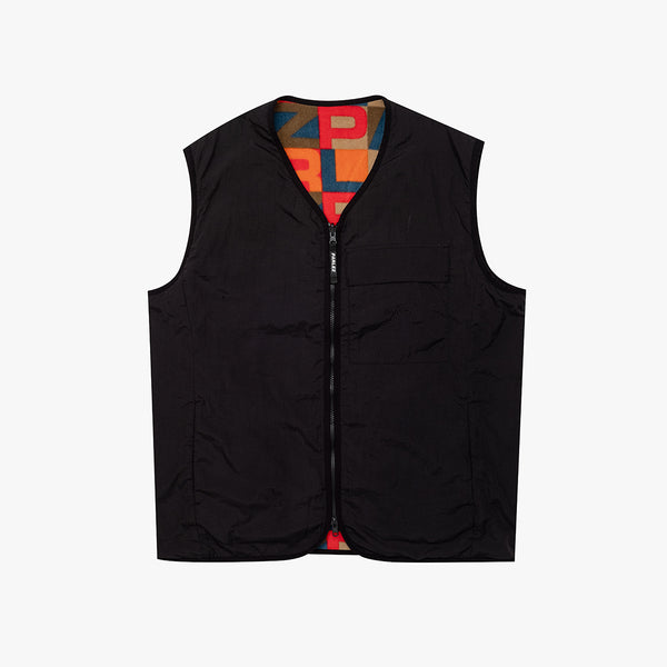 parlez clothing Zone Fleece Gilet Black