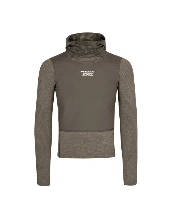 pas normal studios Men's Thermal Hooded Windproof Base Layer