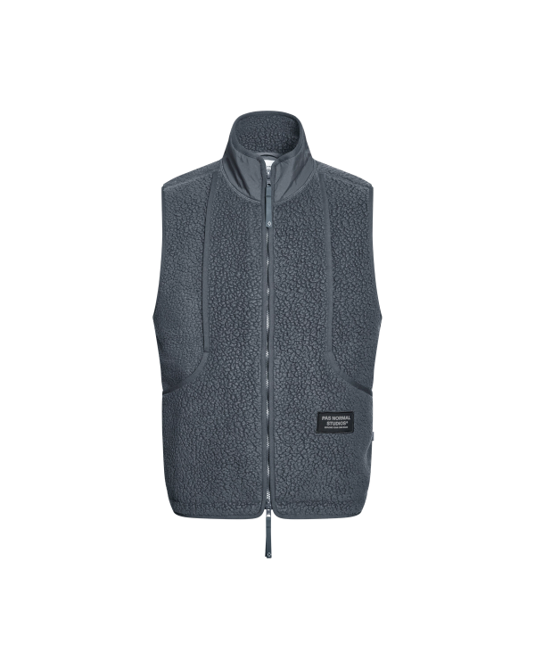 pas normal studios Men's Off-Race Pile Fleece Vest