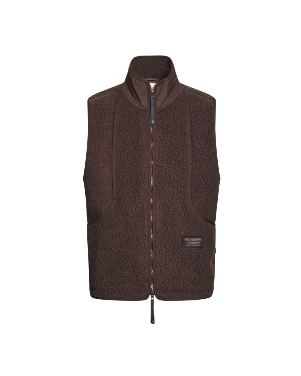 pas normal studios Men's Off-Race Pile Fleece Vest