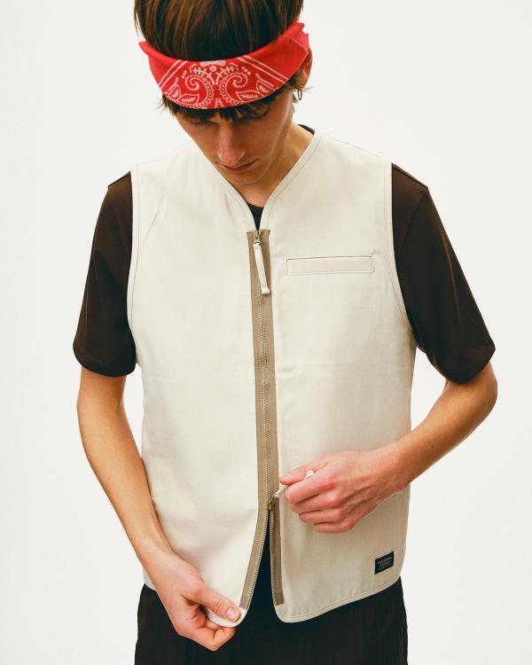 Pas Normal Studios Off-Race Cotton Twill Vest