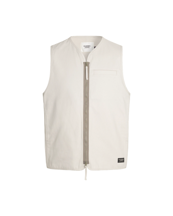 pas normal studios Off-Race Cotton Twill Vest