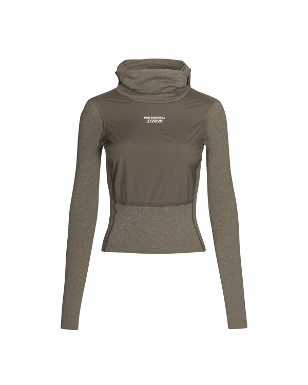 pas normal studios Women's Thermal Hooded Windproof Base Layer