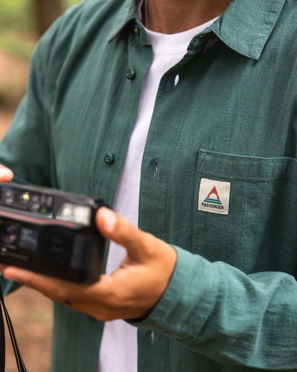 Passenger Men's Arica Textured Organic Cotton Shirt