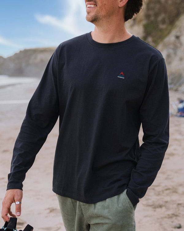 passenger Men's Classic Logo Recycled Cotton LS T-Shirt