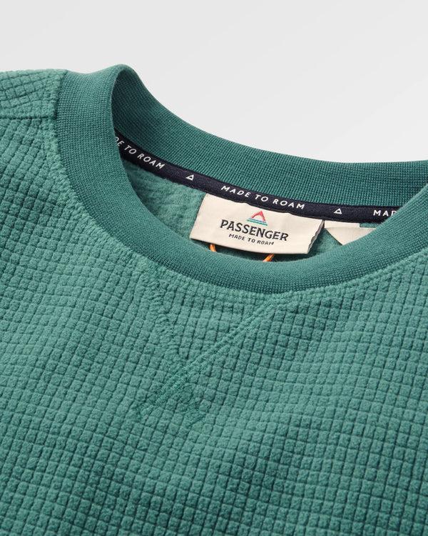 Passenger Men's Forestscape Recycled Grid Fleece Crew