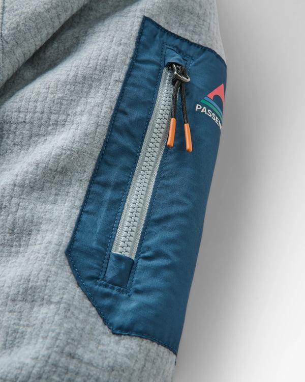 Passenger Men's Forestscape Recycled Grid Fleece Hoodie