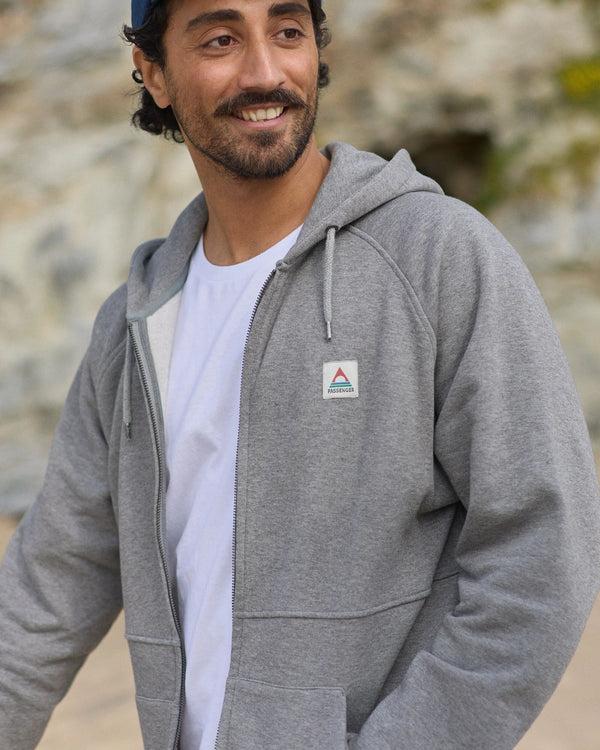 Passenger Men's Heritage Full Zip Recycled Cotton Hoodie