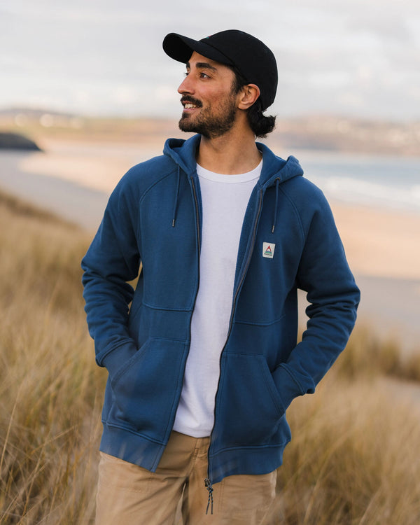 passenger Men's Heritage Full Zip Recycled Cotton Hoodie