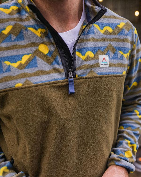 Passenger Men's Set Off Recycled Polar 1/4 Zip Fleece