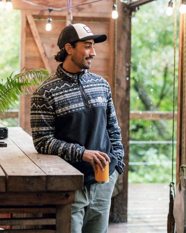 Passenger Men's Set Off Recycled Polar 1/4 Zip Fleece