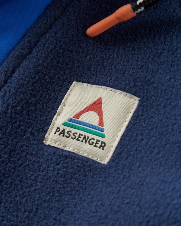 Passenger Men's Woodland Hooded 1/2 Zip Recycled Polar Fleece