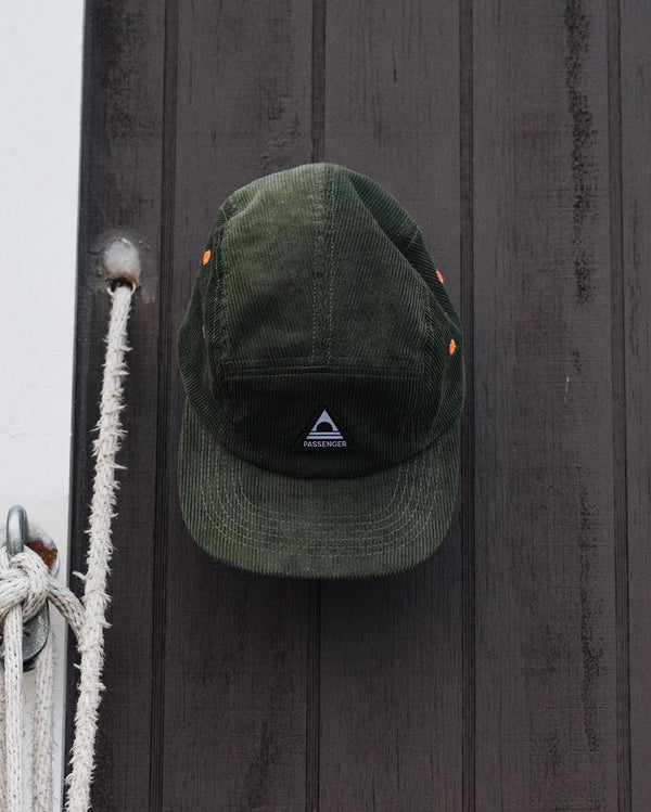 Passenger Fixie Recycled Cord 5 Panel Cap