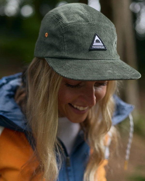 Passenger Fixie Recycled Cord 5 Panel Cap