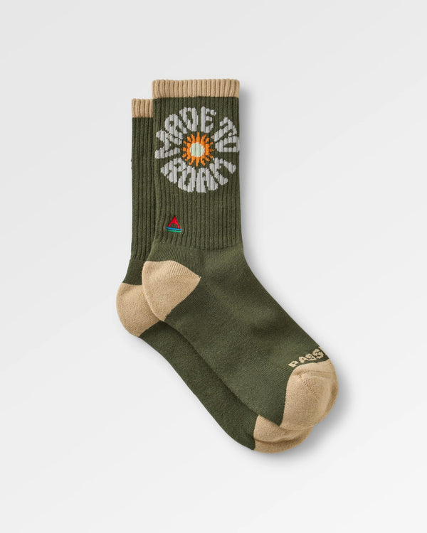 passenger Made to Roam Graphic Crew Socks