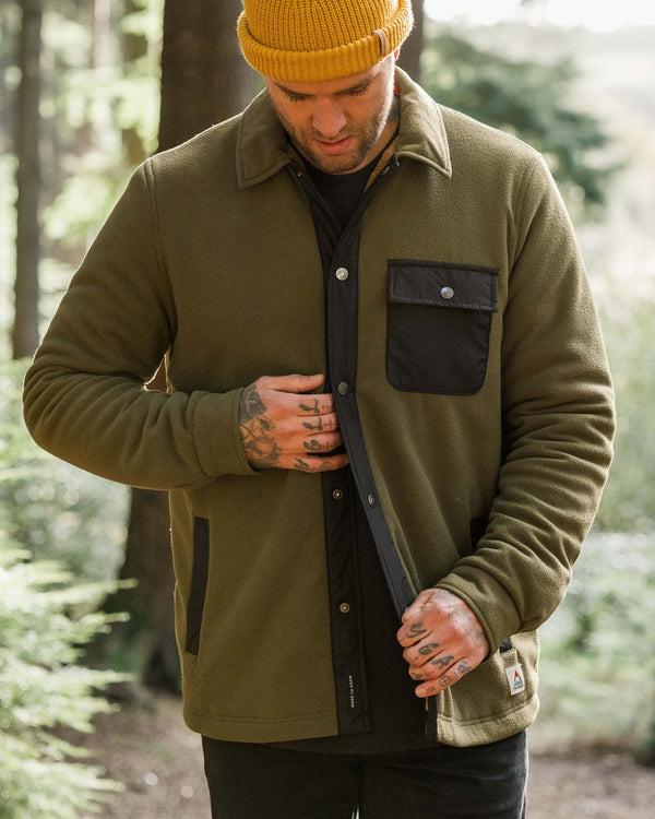 Passenger Men's Firelight Sherpa Lined Overshirt