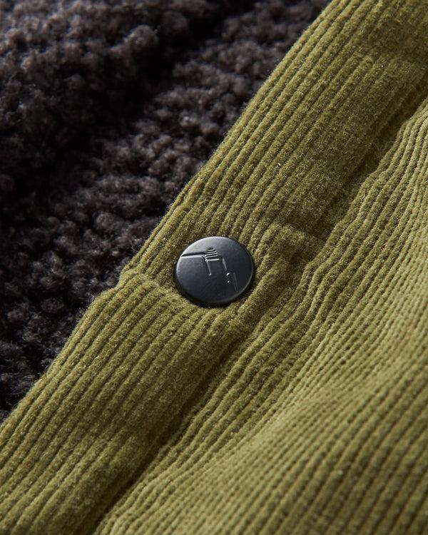 Passenger Men's Kodiak Sherpa Lined Cord Overshirt