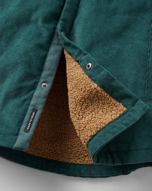 Passenger Men's Kodiak Sherpa Lined Cord Overshirt