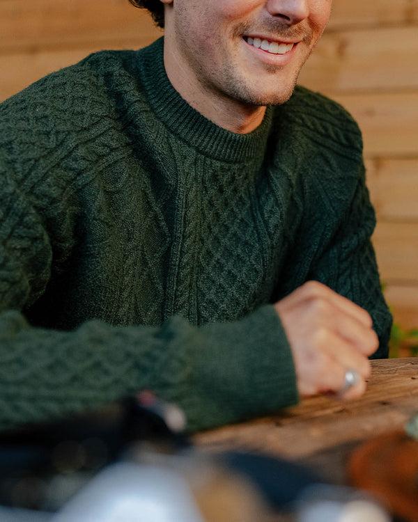 Passenger Men's Sandbar Cable Knitted Jumper