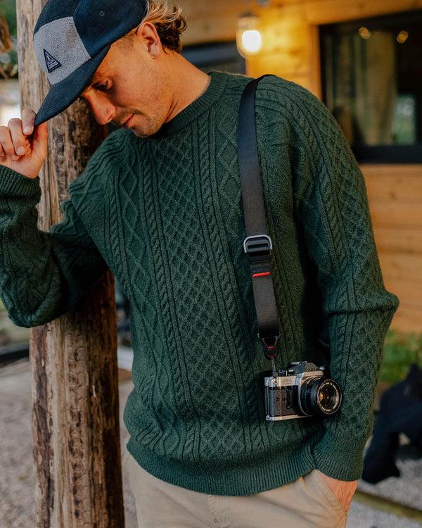 Passenger Men's Sandbar Cable Knitted Jumper