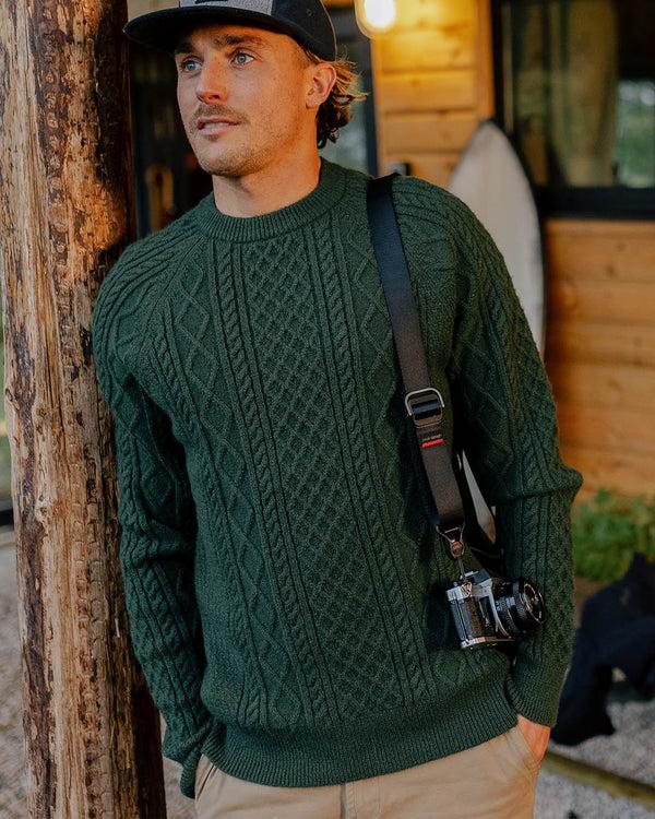 passenger Men's Sandbar Cable Knitted Jumper