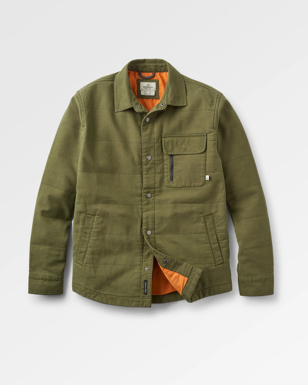 Passenger Men's Taranaki Canvas Quilted Overshirt