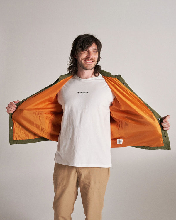 Passenger Men's Taranaki Canvas Quilted Overshirt