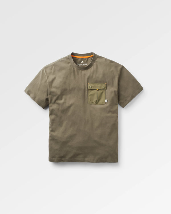passenger Men's Travel Pocket Relaxed Fit T-Shirt