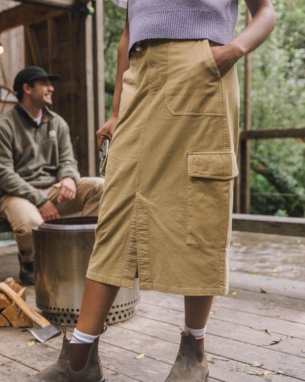 passenger Women's Avian Cord Midi Skirt