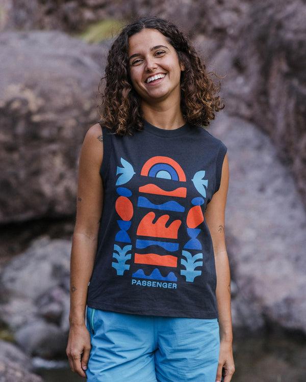 passenger Women's Papercut Recycled Cotton Vest