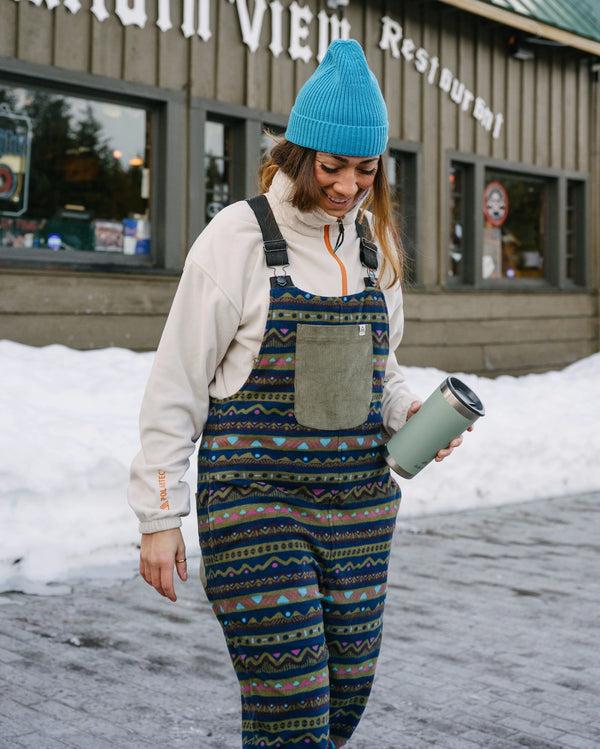 passenger Women's Ace Recycled Polar Fleece Dungarees