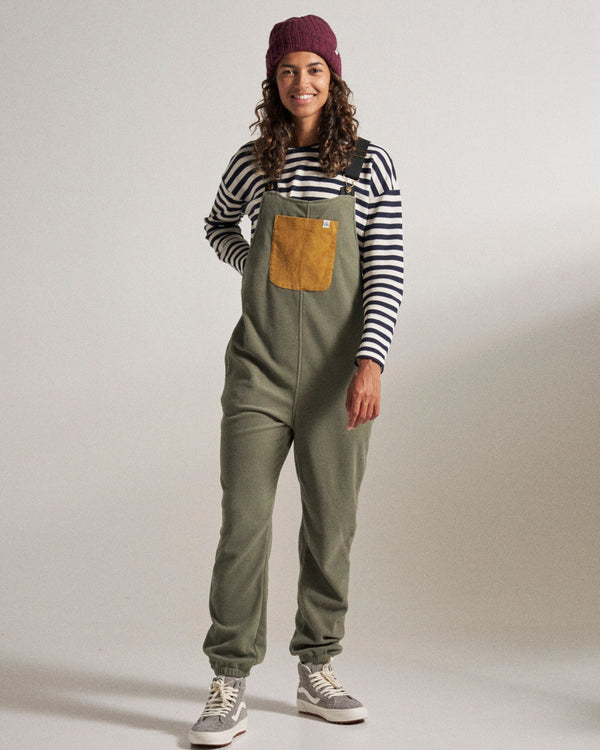 passenger Women's Ace Recycled Polar Fleece Dungarees