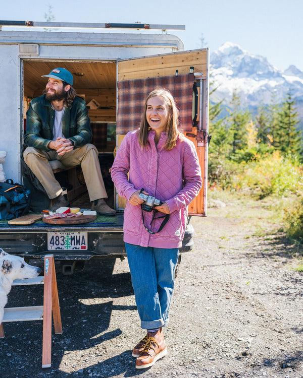 Passenger Women's Clementine Recycled Quilted Popper Up Hoodie