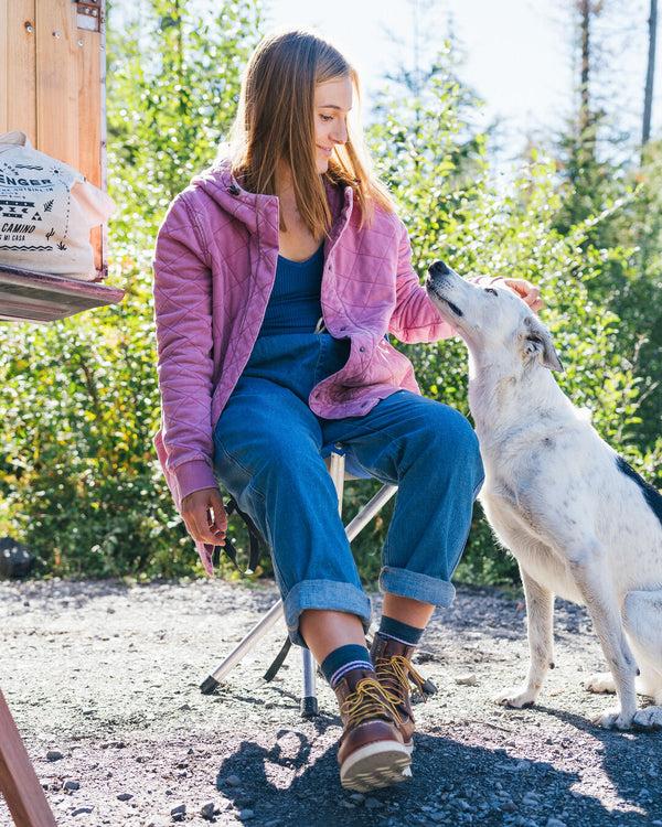 Passenger Women's Clementine Recycled Quilted Popper Up Hoodie