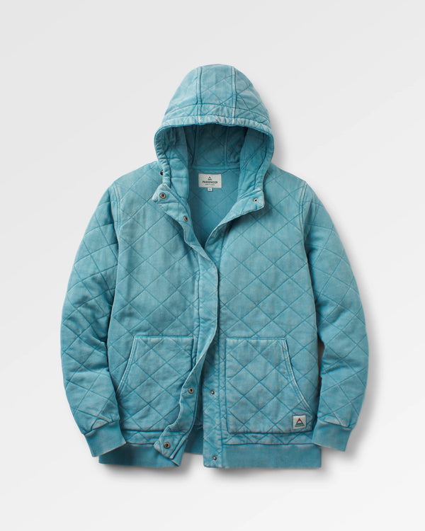 passenger Women's Clementine Recycled Quilted Popper Up Hoodie