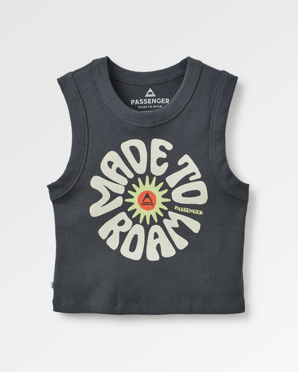 Passenger Women's Easy Days Ribbed Graphic Cropped Vest