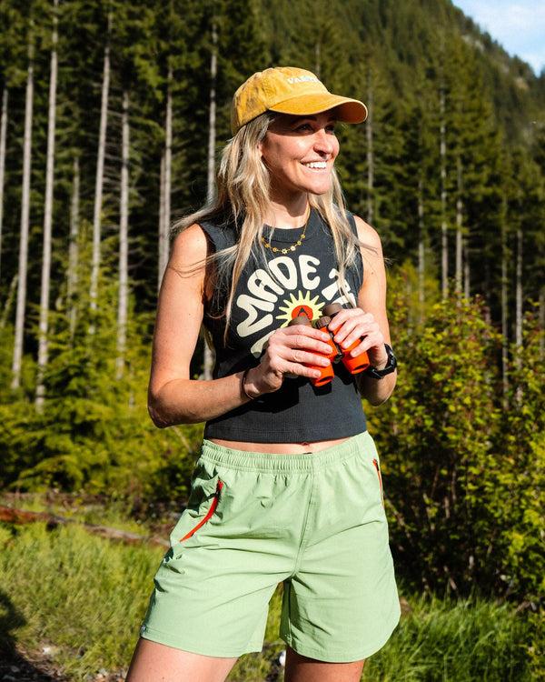 Passenger Women's Easy Days Ribbed Graphic Cropped Vest