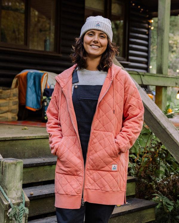 Passenger Women's Getaway Recycled Quilted Full Zip Hoodie
