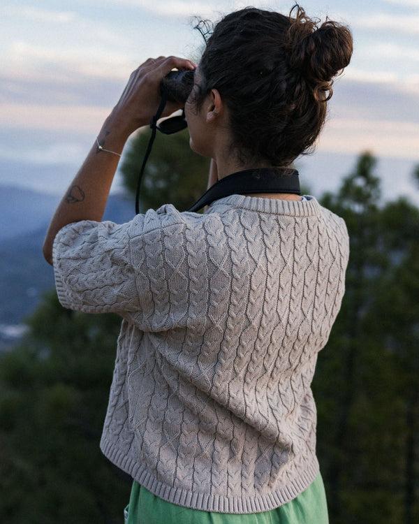 Passenger Women's Homely Short Sleeve Knitted Jumper